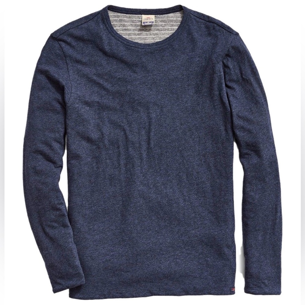 Faherty Luxe Heather Reversible Long-Sleeve T-Shirt - Men's XL in Excellent Cond